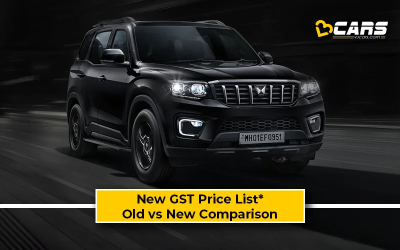 Mahindra Scorpio-N — New GST Rate List & Old vs New Comparison (Tentative Prices; Sep 22)