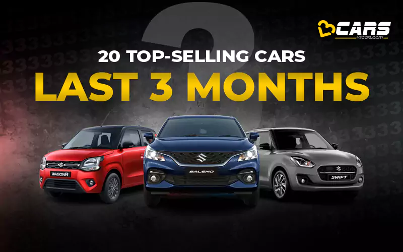 Top 20 Best Selling Cars Last 3 Months