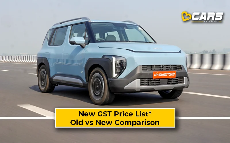Kia Syros — New GST Rate List & Old vs New Comparison (Tentative Prices; Sep 22)