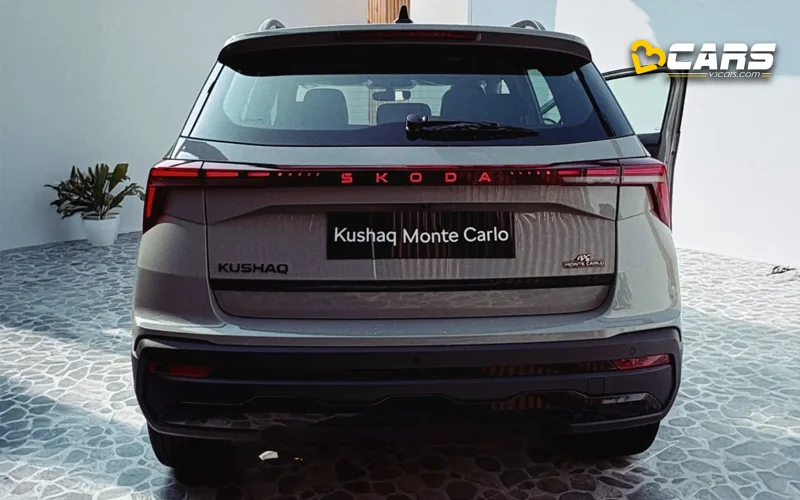 2026 Skoda Kushaq Facelift Rear Exterior