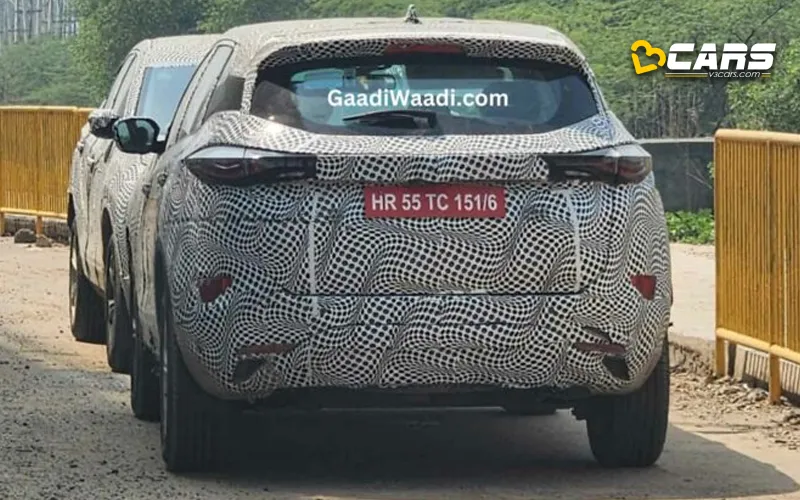 2023 tata harrier facelift spotted again interior pictures