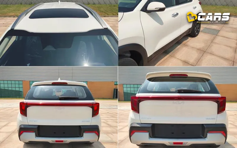 Kia sonet facelift spotted reveals exterior design