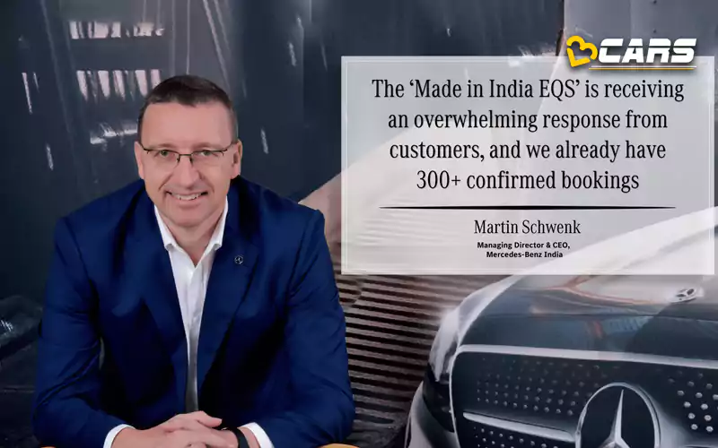 Mercedes eqs 580 receives 300 bookings
