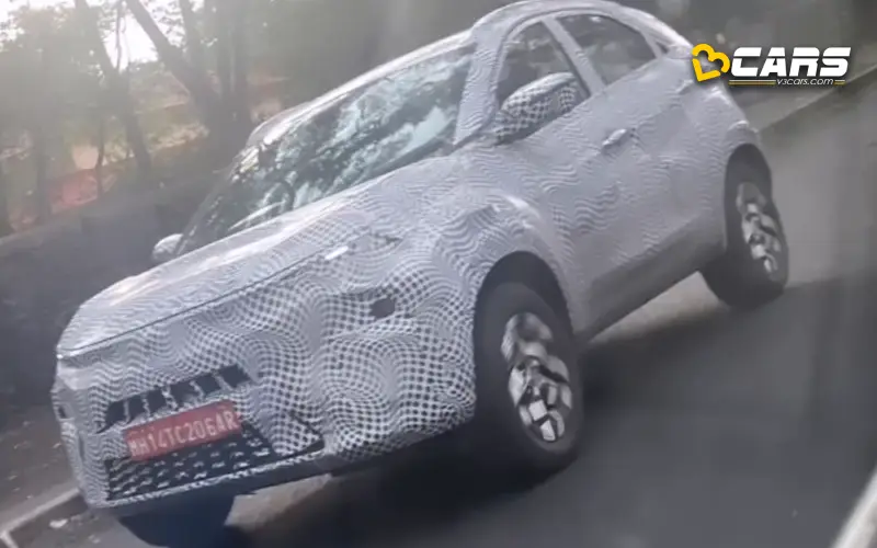 Tata nexon facelift spotted again