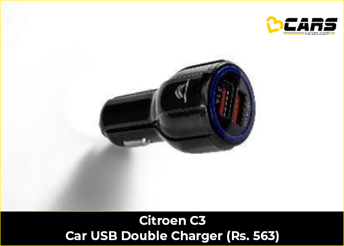 Citroen C3 Car USB Double Charger (Rs. 563)