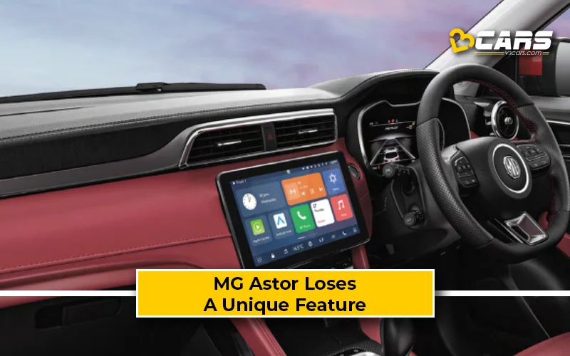 2025 MG Astor Loses Personal AI Assistant In Latest Update