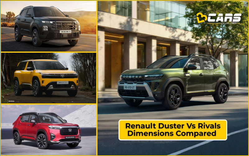 Renault Duster Vs Rivals Dimensions Compared