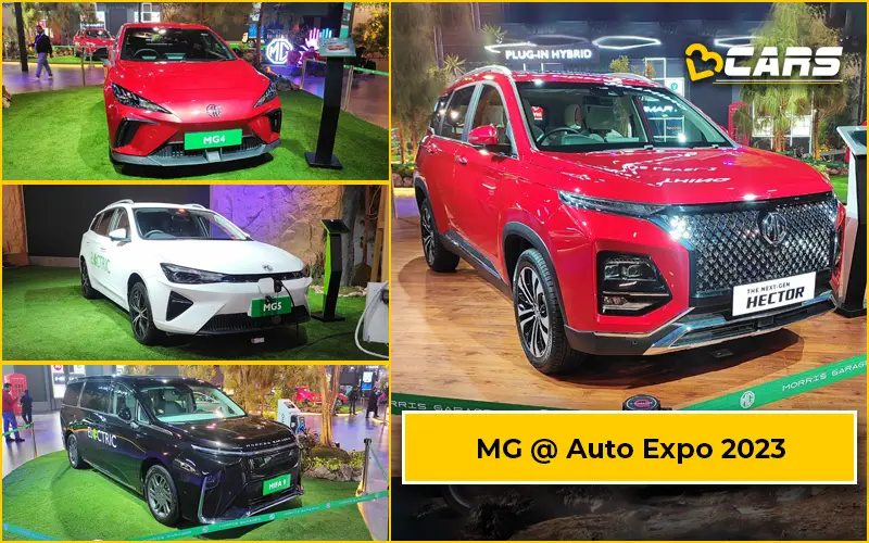 MG Cars At Auto Expo 2023
