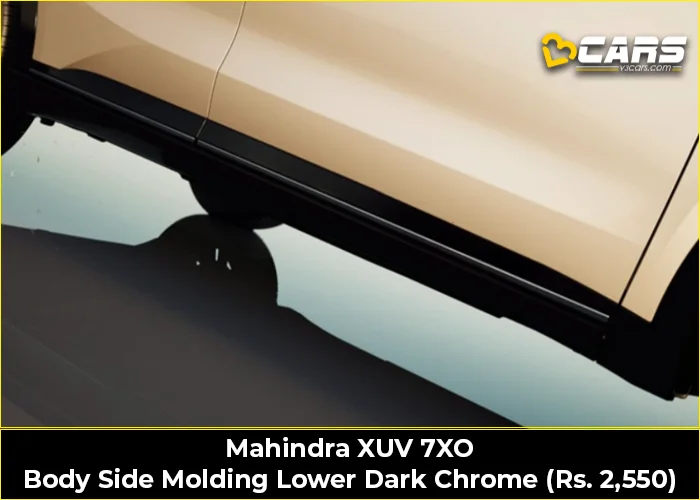 Mahindra XUV 7XO Body Side Molding Lower Dark Chrome (Rs. 2,550)