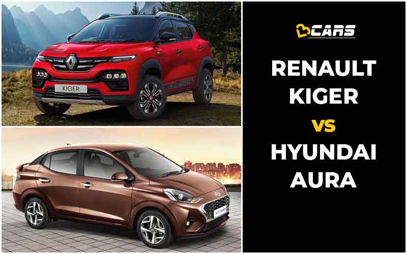 Renault Kiger Vs Hyundai Aura