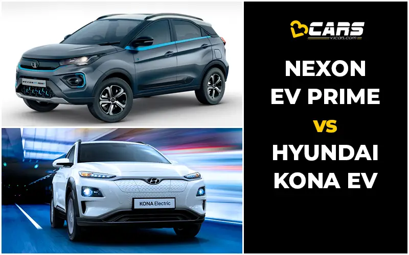 Tata Nexon EV Prime Vs Hyundai Kona Electric - Compare Price, Engine Specs, Dimensions