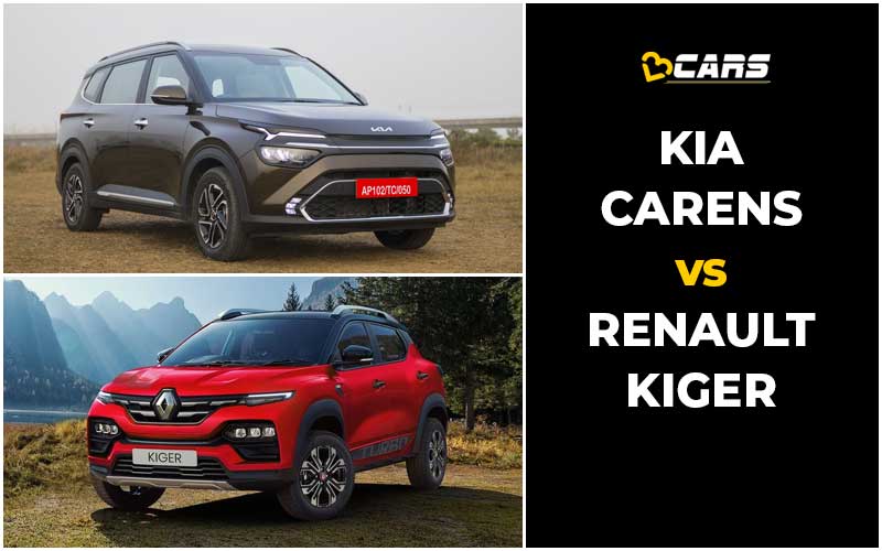 Kia Carens Vs Renault Kiger Price, Engine Specs, Dimensions Comparison