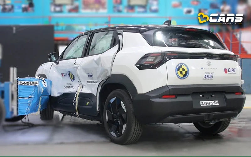 Maruti Suzuki e Vitara Side barrier Impact Crash Test