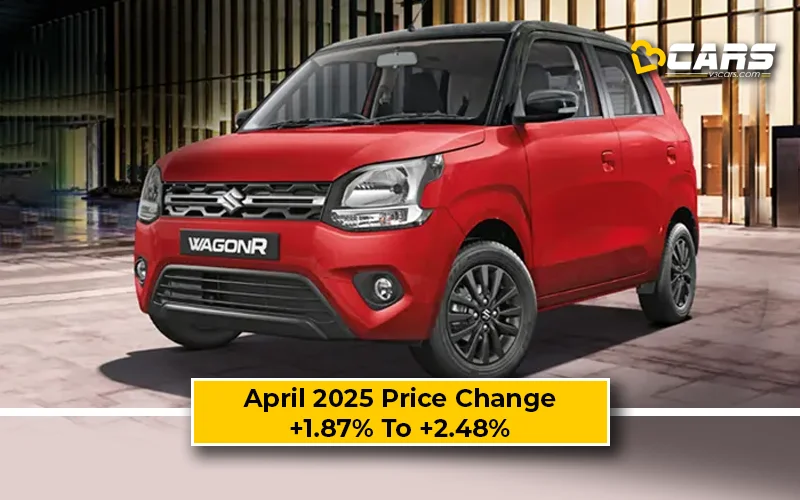 Maruti WagonR April 2025 Price Change — Hiked By Up To 14k