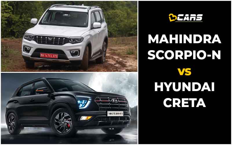Mahindra Scorpio-N Vs Hyundai Creta Price, Engine Specs, Dimensions Comparison