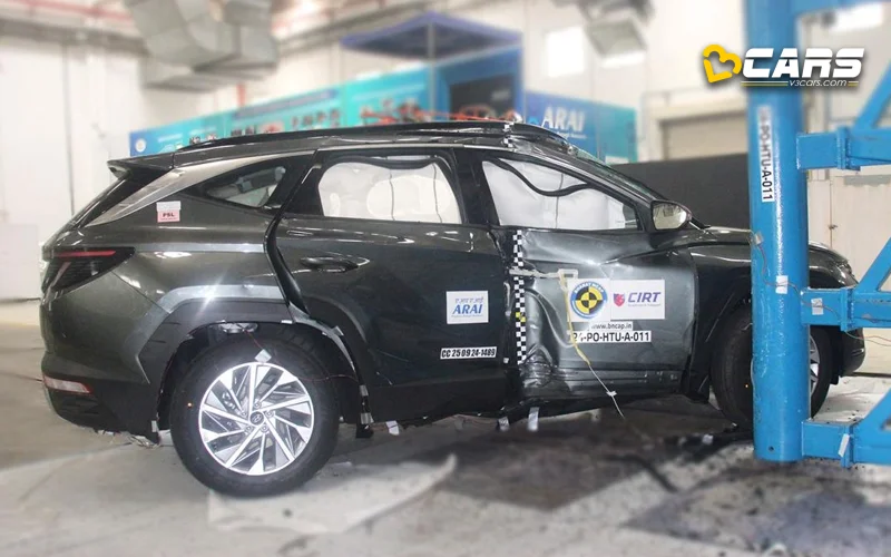 Hyundai tucson awarded 5 star safety rating from bharat ncap