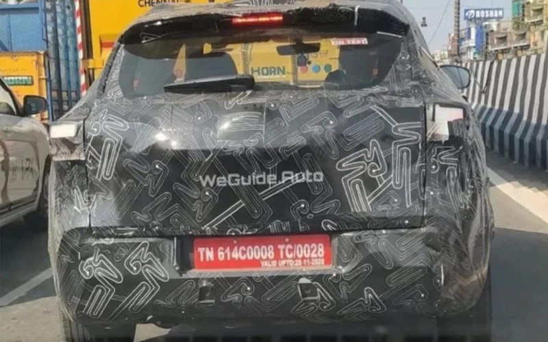 Nissan magnite facelift spotted testing ahead of 2024 launch