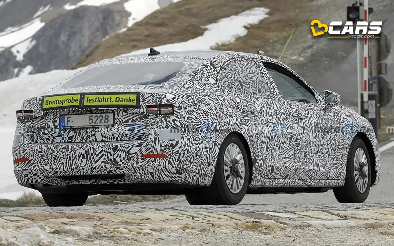 2023 skoda superb sedan spotted on test