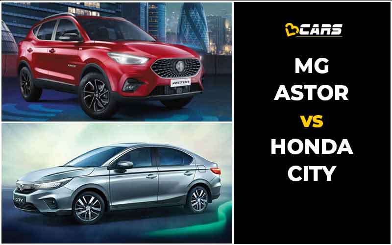 MG Astor Vs Honda City Price, Engine Specs, Dimensions Comparison