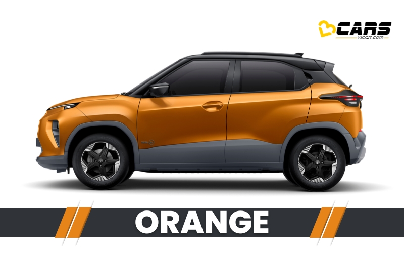 tata punch ev orange colour