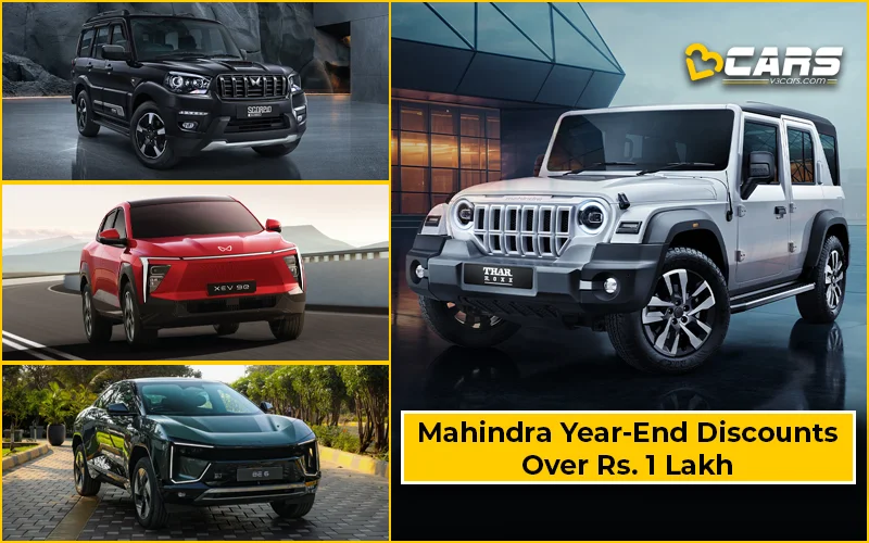 Mahindra Cars Offers December 2025 With Discounts Over Rs. 1 Lakh