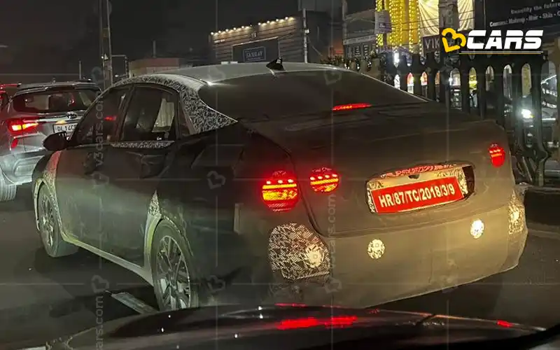 Next gen hyundai verna spied again