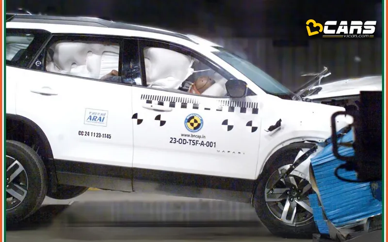 Tata safari facelift harrier facelift scores 5 star bncap rating