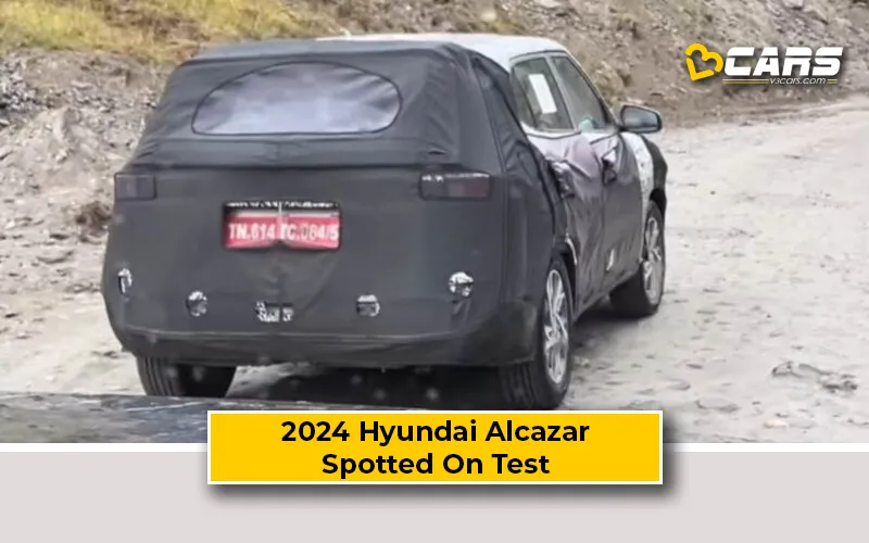 2024 Hyundai Alcazar Facelift Spied On Test