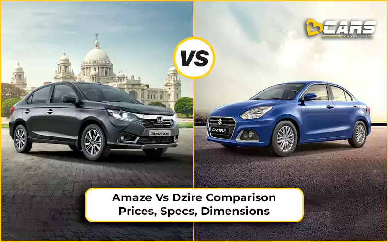 Honda Amaze vs Maruti Dzire