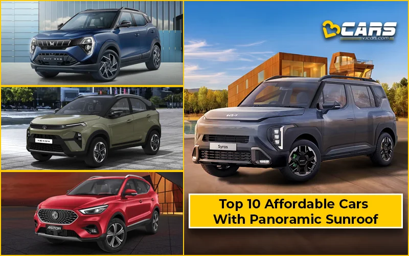 Top 10 Most Affordable Cars With Panoramic Sunroof