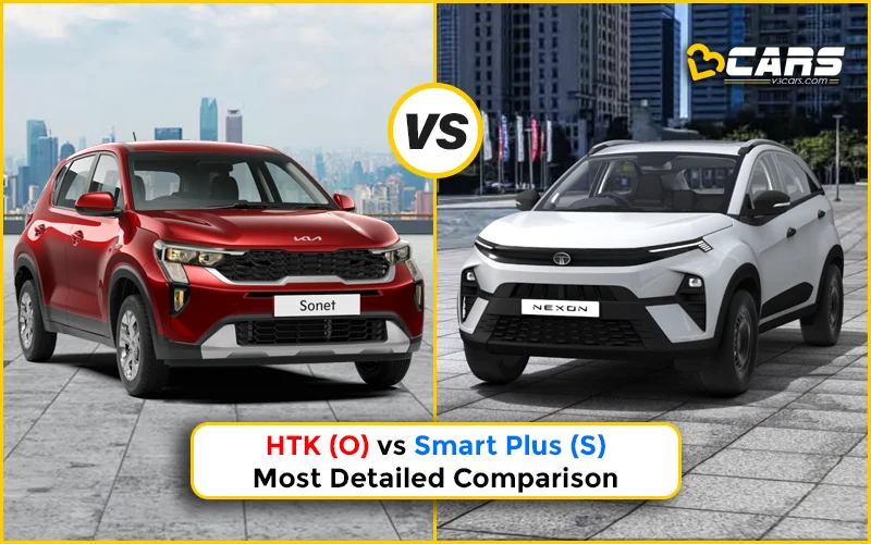 Kia Sonet HTK (O) Vs Tata Nexon Smart Plus (S)