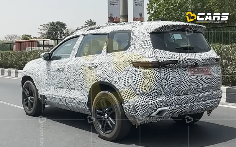 Tata safari facelift spotted again