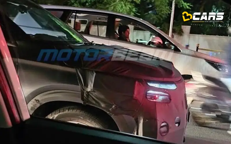 Kia seltos x line facelift spotted on test