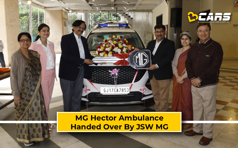 MG Hector Ambulance Handed Over By JSW MG