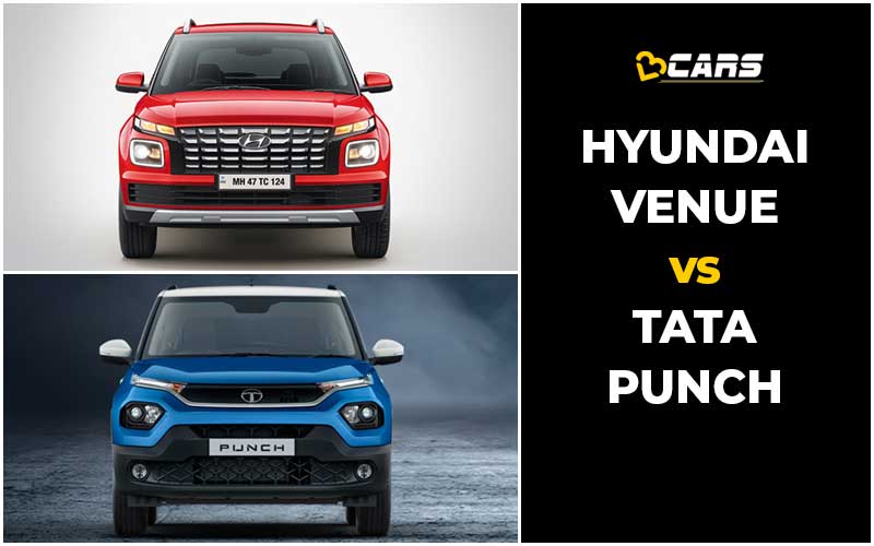 Hyundai Venue Vs Tata Punch