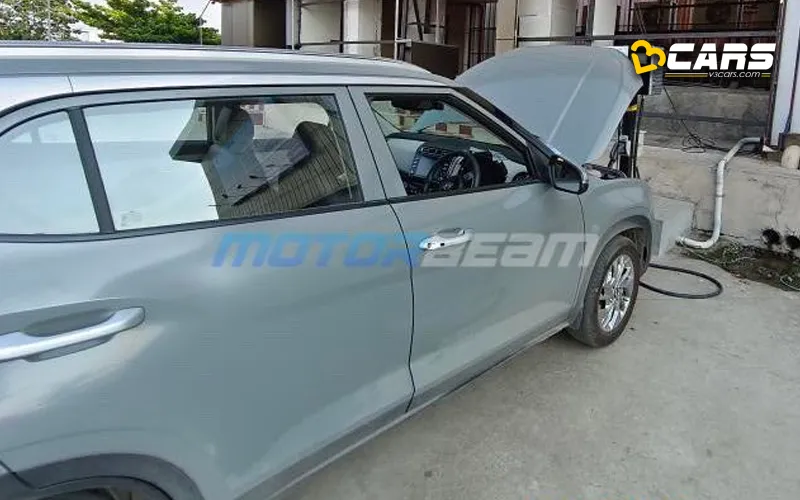 Hyundai creta ev prototype spotted again