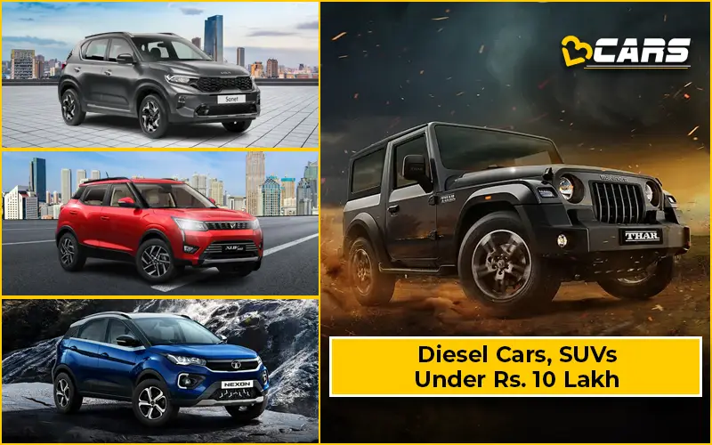 Diesel Cars And SUVs Under Rs. 10 Lakh