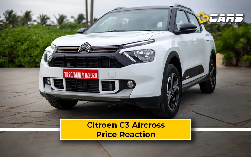 Citroen C3 Aircross Price Reaction