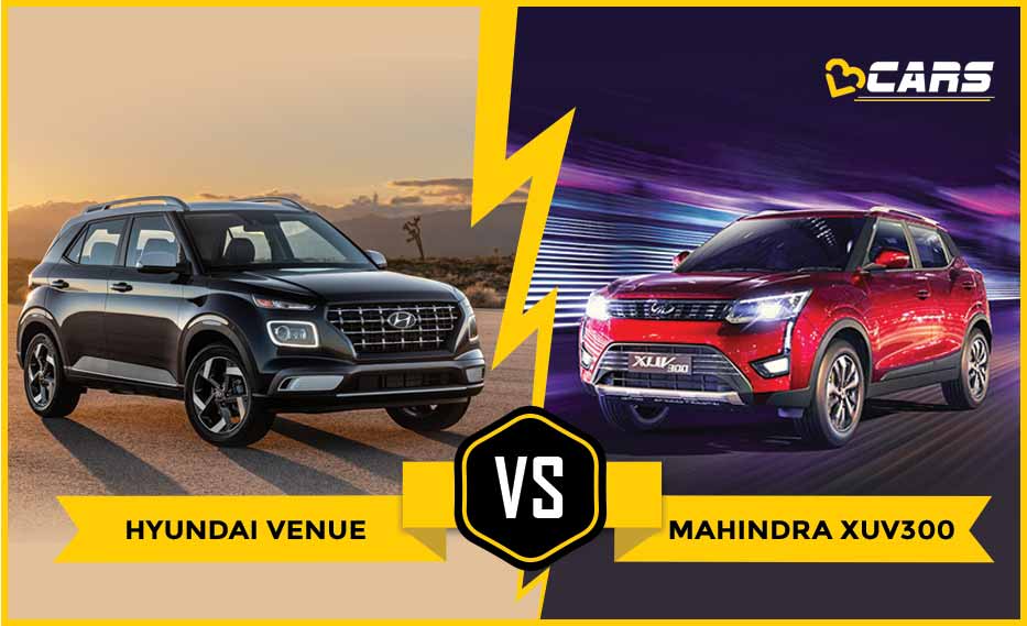 Hyundai Venue vs Mahindra XUV300 Price Comparison