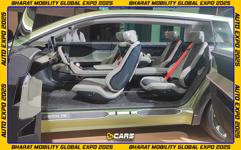 Auto expo 2025 skoda vision 7s concept showcased