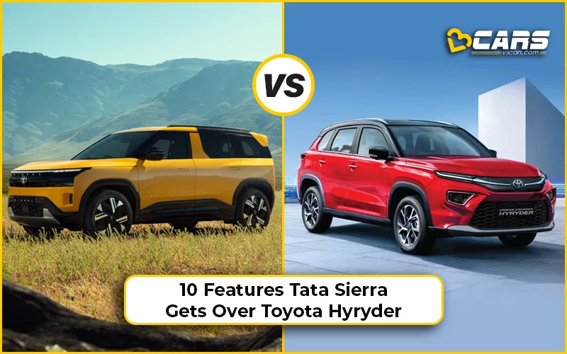 10 Features 2026 Tata Sierra Gets Over Toyota Hyryder