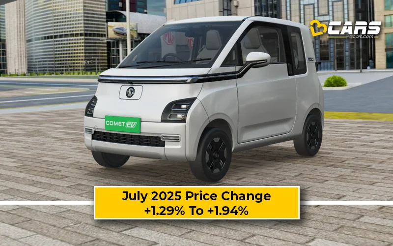 #FirstSpot – July 2025 MG Comet Price Change — Hiked By Up To 36k