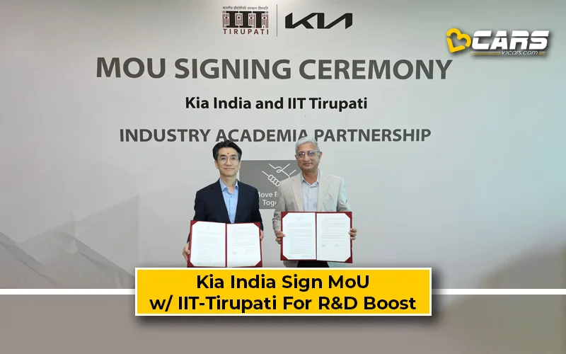 Kia India Sign MoU With IIT-Tirupati To Support Engineering Talent