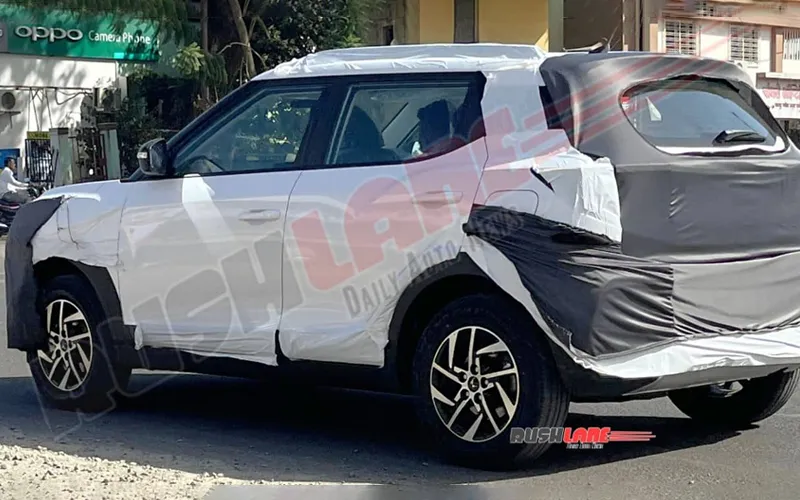 Mahindra xuv300 facelift spied in production ready guise