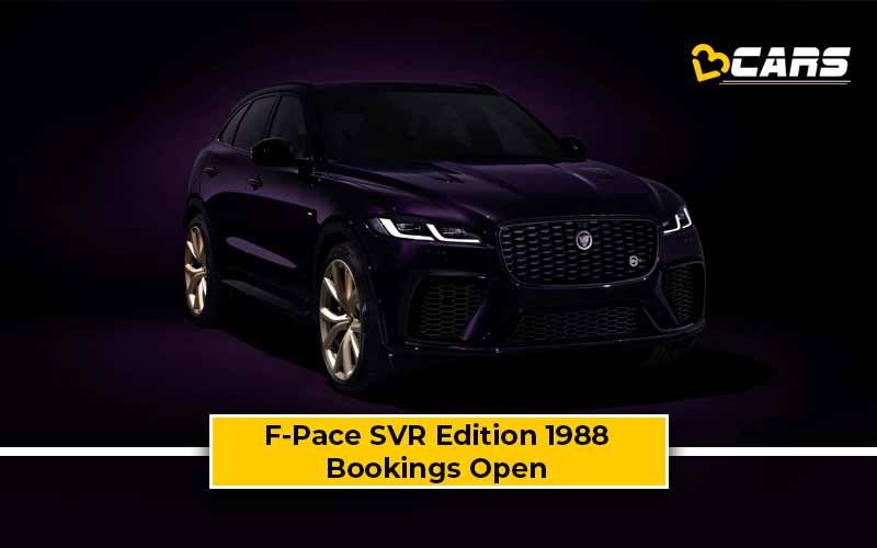 Jaguar Open Bookings For Limited-Run F-Pace SVR Edition 1988