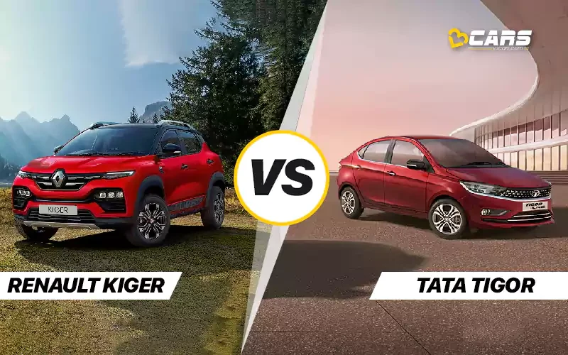 Renault Kiger Vs Tata Tigor