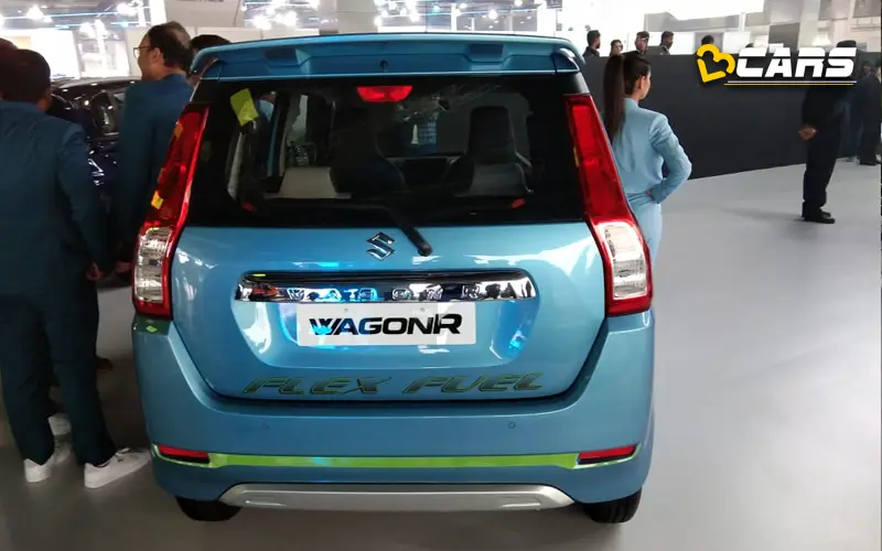 Maruti suzuki  showcase wagon r flex fuel at auto expo 2023