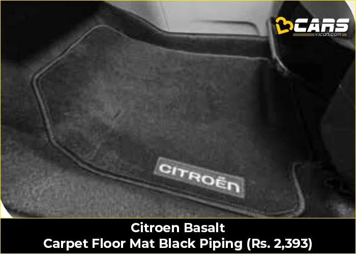 Citroen Basalt Carpet Floor Mat Black Piping