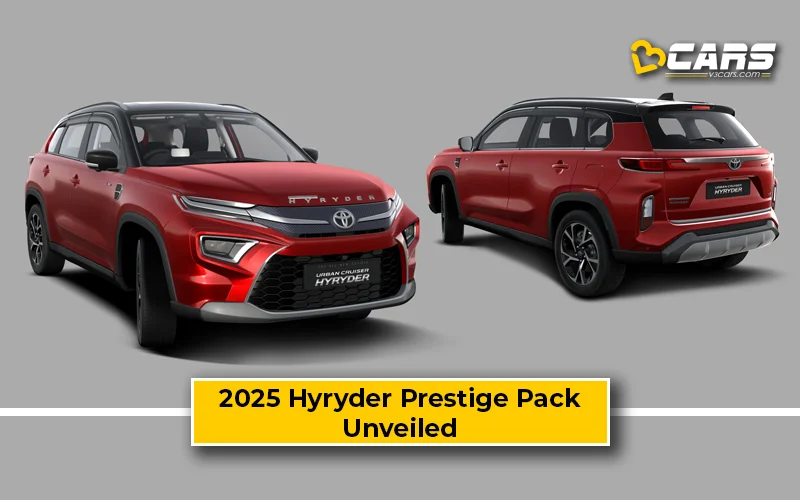 2025 Toyota Urban Cruiser Hyryder Prestige Package Unveiled