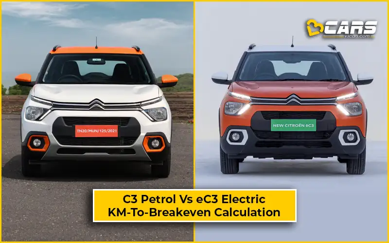 Citroen C3 Petrol Vs Electric (eC3)